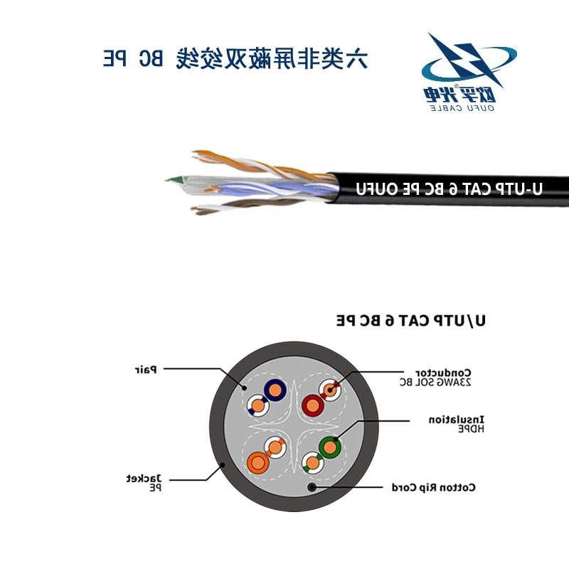 金昌市U/UTP6类4对非屏蔽室外电缆(23AWG)