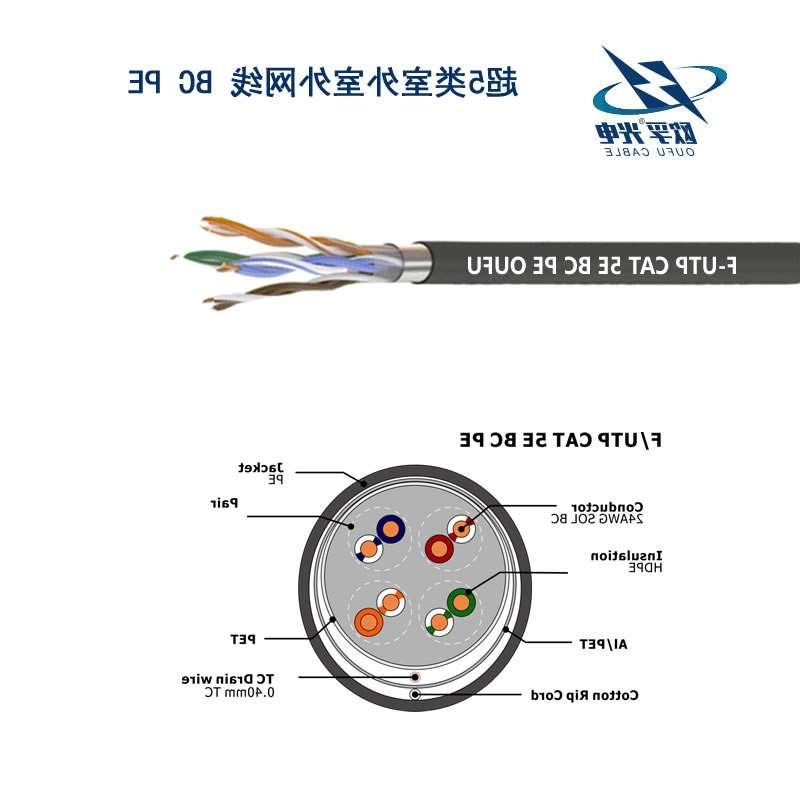金昌市F/UTP超五类4对屏蔽室外电缆(24AWG)